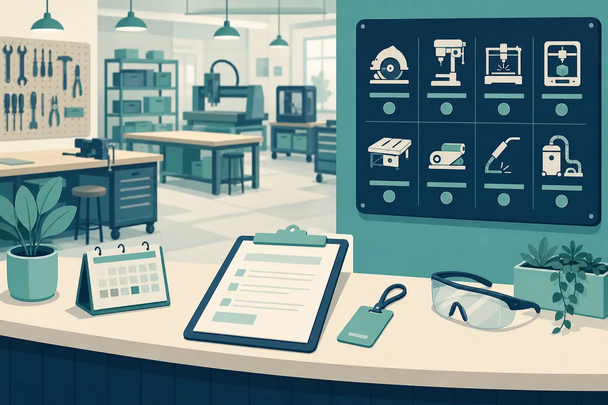 A checklist of questions for evaluating a makerspace